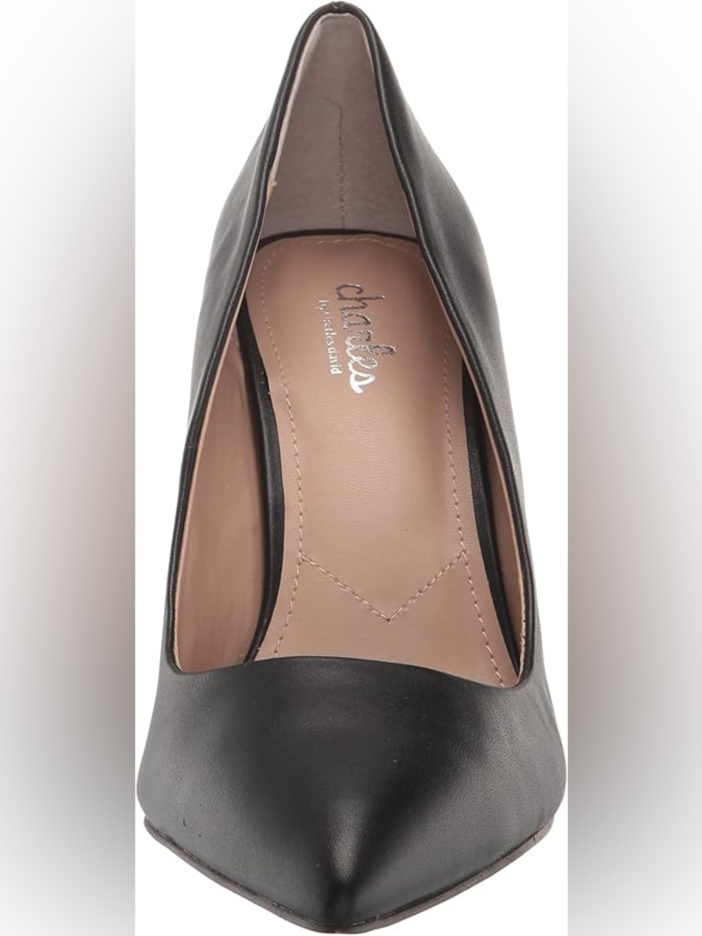 Charles By Charles David Black Leather Pointed Toe Flat